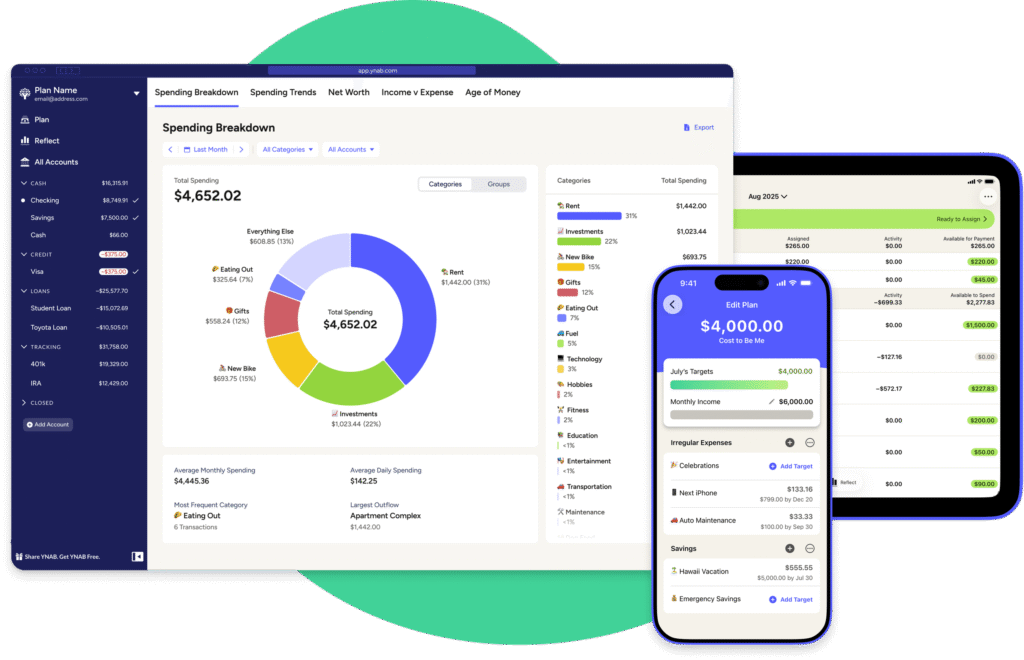 Interface Ynab